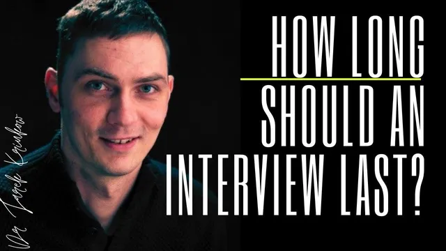 How many questions to ask in a qualitative interview & How long should the interview last? thumbnail