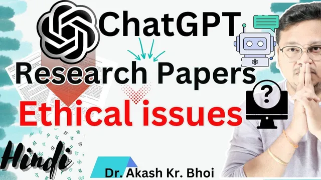Is it ethical to use OpenAI Chat GPT in Paper Writing || ChatGPT for Research Paper || Hindi || 2023 thumbnail
