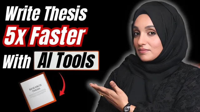 Write Thesis 5X  Faster With These AI Tools in 2025 (Free and Paid Options Included) thumbnail