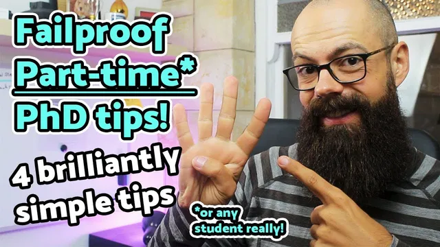 Successful part time PhD students | 4 fail proof tips! thumbnail