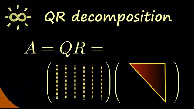 QR decomposition (for square matrices) [dark version] thumbnail