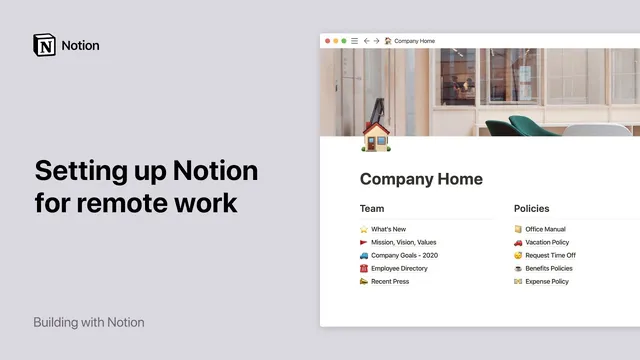 Setting up Notion for remote work thumbnail