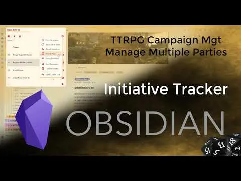 Obsidian - Initiative Tracker - Switch Between Parties thumbnail