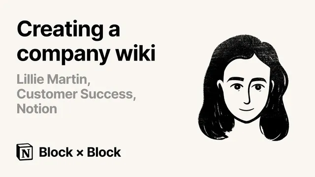 Creating a company wiki (Block × Block) thumbnail