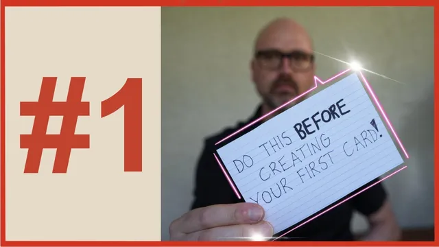 # 1 - The very first step in creating an analog, old-school Zettelkasten thumbnail