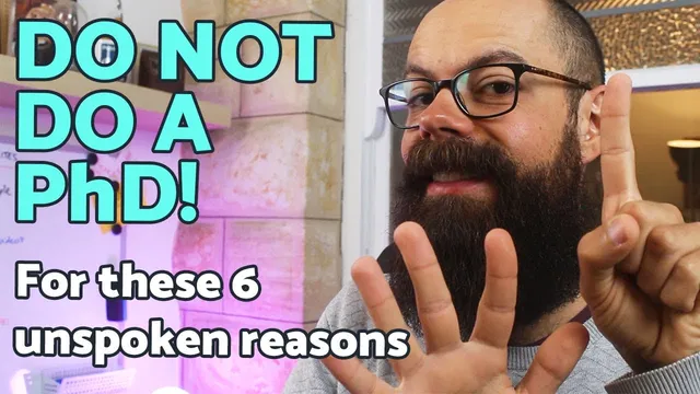 6 reasons why you should not do a PhD | The unspoken truths! thumbnail