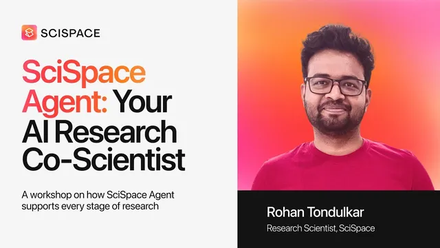 SciSpace Research Agent for Smarter Research | Step-by-Step Guide | SciSpace Webinar thumbnail