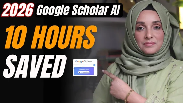 Google Scholar's AI Saves Me HOURS of Research Time (Better than Paid AI Tools) thumbnail