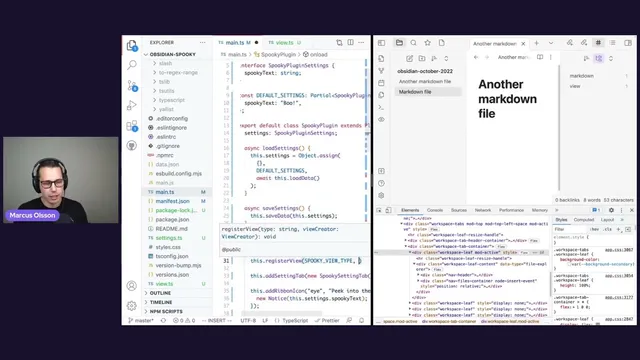 Display data in views and status bar thumbnail
