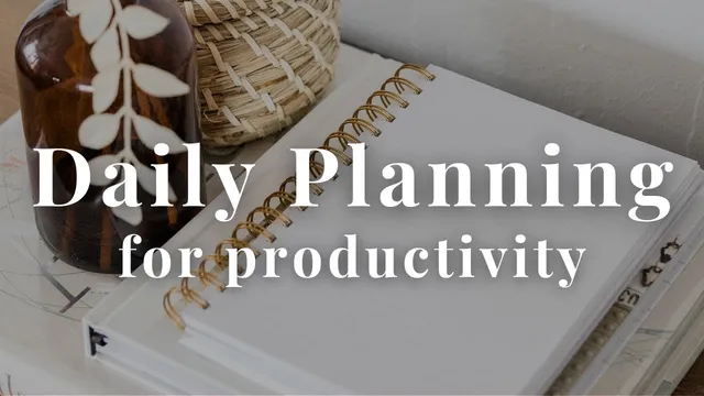 My 5 Minute Productive Daily Planning Routine thumbnail