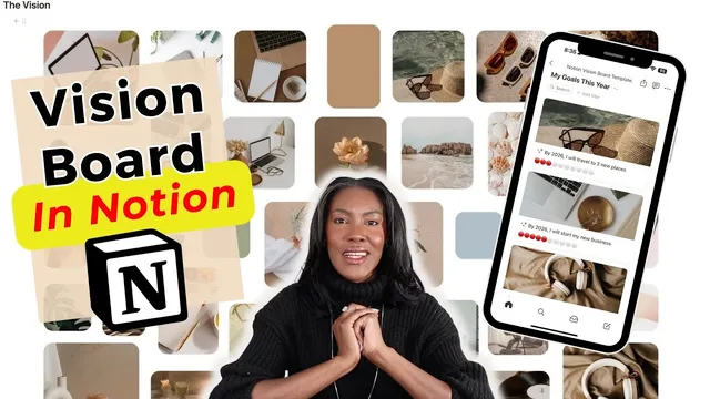 I Made a 2025 Vision Board in Notion! (Tutorial + Template) thumbnail
