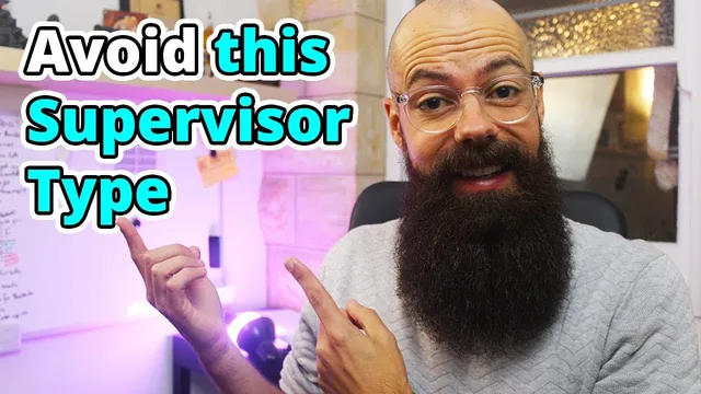 The 7 types of PhD supervisor | Avoid one type at all costs! thumbnail
