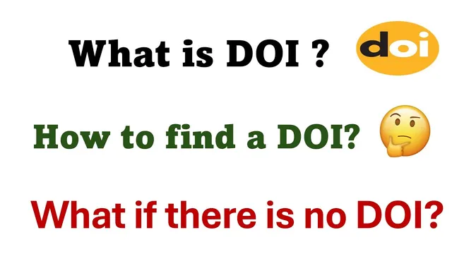 How to find DOI of journal article thumbnail