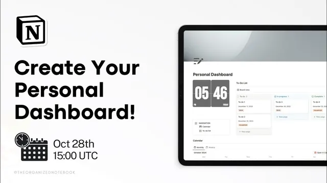 Notion Masterclass: Create a Simple & Effective Dashboard thumbnail